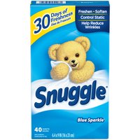 Snuggle Fabric Softener Dryer Sheets, 40 Each