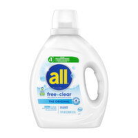 All  Liquid Laundry Detergent Free Clear for Sensitive Skin, 58 Loads, 73 Ounce