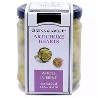 Cucina & Amore Artichoke Hearts, Whole in Brine, 14.5 Ounce