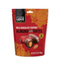 Kitchen & Love Milk Chocolate Almond Stuffed Dates, 3.5 Ounce
