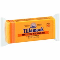 Tillamook Medium Cheddar Cheese, 8 Ounce