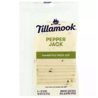 Tillamook Farmstyle Thick Cut Pepper Jack Sliced Cheese, 8 Ounce