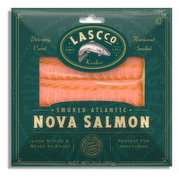 Lascco Long Sliced Smoked Atlantic Nova Salmon, 3 Ounce