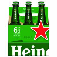 Heineken Lager Beer, Bottles (Pack of 6), 72 Ounce