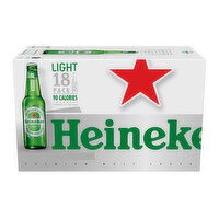 Heineken Light, Bottles (Pack of 18), 216 Ounce