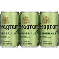 Seagram's Ginger Ale, Cans (Pack of 6), 45 Ounce