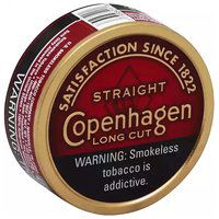 Copenhagen Long Cut Straight Tobacco, Smokeless, 1 Each