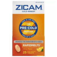 Zicam Cold Rapid Melts with Vitamin C, Citrus, 25 Each