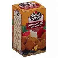 Kauai Kookie Macadamia Cookies, Kona Coffee, 5 Ounce