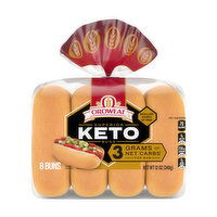 Oroweat Keto Hotdog Buns, 8 count, 12 Ounce