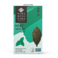 Yamamotoyama Green Tea Mint, 18 Each