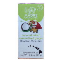 Madre Hawaiian Coconut Milk Ginger Chocolate, 1.5 Ounce