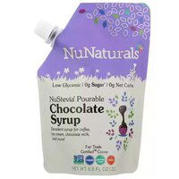 Nunaturals Chocolate Syrup, 6.6 Ounce