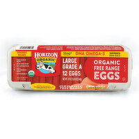 Horizon Organic Eggs, Omega-3, 12 Each