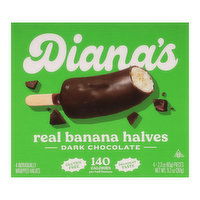 Diana's Bananas Real Dark Chocolate Banana Halves (4-each), 9.2 Ounce