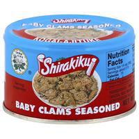 Shirakiku Seasoned Baby Clams, 6 Ounce