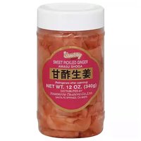 Shirakiku Sweet Pickled Ginger, 12 Ounce