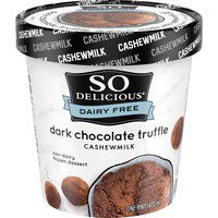 So Delicious Cashew Milk Ice Cream, Dark Chocolate Truffle, 1 Pint