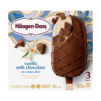 Haagen-Dazs Ice Cream Bars, Vanilla Milk Chocolate, 3 Each