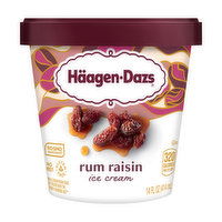 Haagen-Dazs Ice Cream, Rum Raisin, 14 Ounce