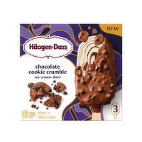 Haagen-Dazs Chocolate Cookie Crumble Ice Cream Bars, 3 Each