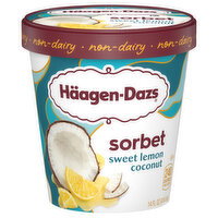 Haagen-Dazs Lemon & Coconut Sorbet, 14 Ounce
