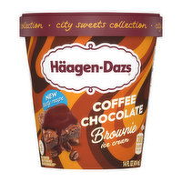 Haagen-Dazs Coffee Chocolate Brownie Ice Cream, 14 Ounce