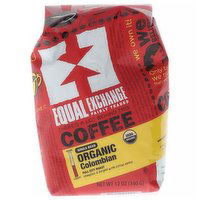 Equal Exchange Coffee, Whole Bean, Full City Roast, Colombian, 12 Ounce