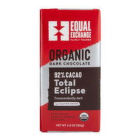 Equal Exchange Dark Chocolate Total Eclipse, 2.8 Ounce