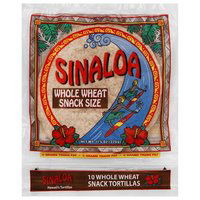 Sinaloa Tortillas, Whole Wheat, Snack Size, 11.5 Ounce