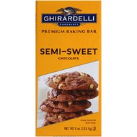 Ghirardelli Chocolate Baking Bar, Semi-Sweet, 4 Ounce