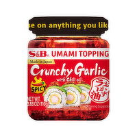 S&B Umami Topping Garlic Spicy, 3.88 Ounce