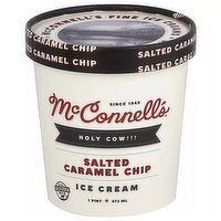 Mcconnell's Holy Cow, Salted Caramel Chip Ice Cream, 1 Pint
