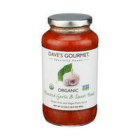 Daves Roasted Garlic Basil Pasta Sauce, 25.5 Ounce