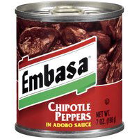 Embasa Chipotle Peppers In Adobo Sauce, 7 Ounce