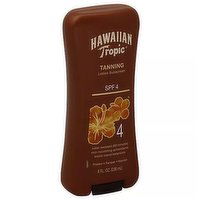Hawaiian Tropic Sunscreen Tanning Lotion, Spf 4, 8 Ounce