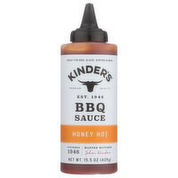 Kinder's BBQ Sauce Hot Honey, 15.5 Ounce
