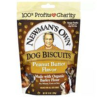 Newmans Own Dog Biscuits, Peanut Butter Flavor, Medium Size, 10 Ounce