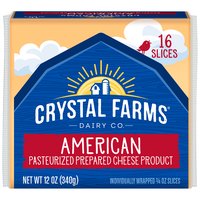 Crystal Farms American Cheese Slices, 12 Ounce