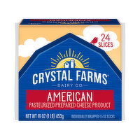 Crystal Farms American Cheese, Slices, 16 Ounce