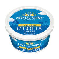 Crystal Farms Low Fat Ricotta Cheese, 15 Ounce