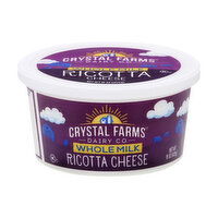 Crystal Farms Whole Milk Ricotta Cheese, 15 Ounce