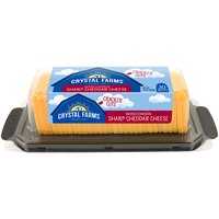 Crystal Farms Sharp Cheddar, Cracker Cuts, 10 Ounce