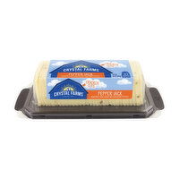 Crystal Farms Pepper Jack Cheese Slices, Cracker Cuts, 10 Ounce