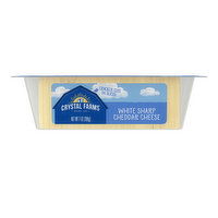 Crystal Farms White Sharp Cheddar Cracker Cheddar, 7 Ounce