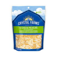 Crystal Farms Shredded Mexican 4 Cheese Mix, 7 Ounce