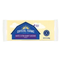 Crystal Farms White Extra Sharp Cheddar Cheese, 7 Ounce