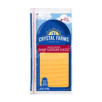 Crystal Farms Sharp Cheddar Sliced, 7 Ounce