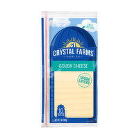 Crystal Farms Natural Gouda Cheese Slices, 7 Ounce