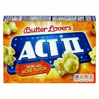 Act II Microwave Popcorn, Butter Lovers , 8.25 Ounce